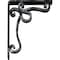 Ekena Millwork Orleans Wrought Iron Bracket, (Triple center brace), Antiqued Silver 2"W x 7 1/2"D x 10"H BKTM02X07X10TOLASV - alternate 8